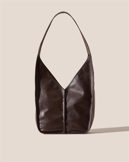 HEREU CALELLA CROSSBODY TUMBLED BAG DARK BROWN